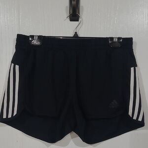 Adidas Womens Climalite Black White Athletic Running Shorts Size Large